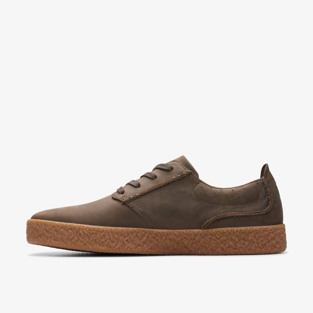 Clarks Streethill Lace Dark Olive Leather Erkek Spor Ayakkabı Koyu Zeytin Yeşili | 15028XDVG