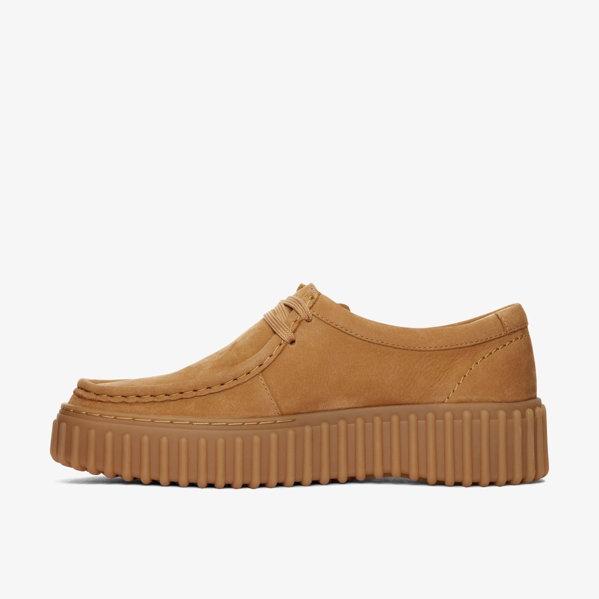 Clarks Torhill Bee Light Tan Nubuck Kadın Platform Ayakkabı Açık Kahverengi | 64307WXAZ