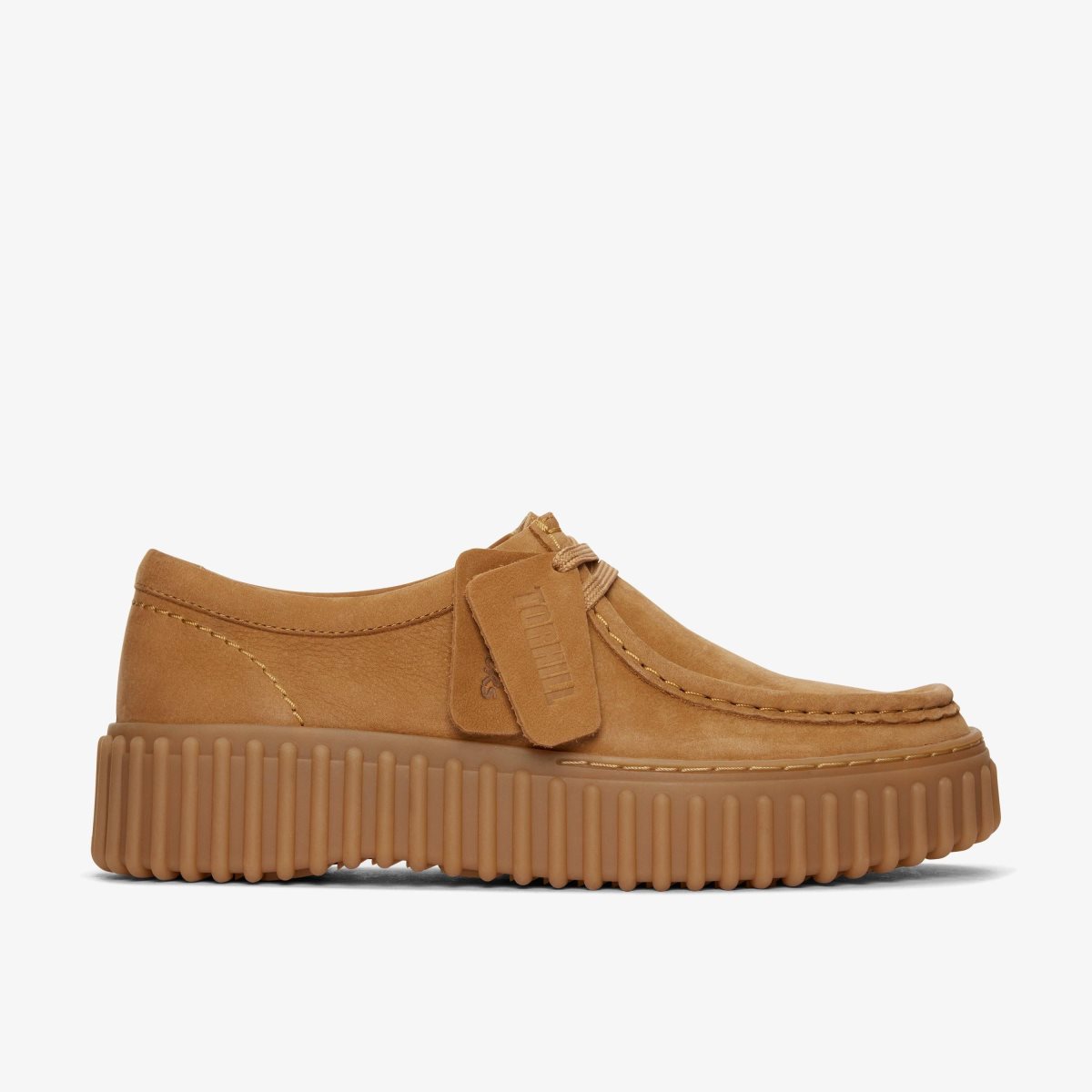 Clarks Torhill Bee Light Tan Nubuck Kadın Platform Ayakkabı Açık Kahverengi | 64307WXAZ