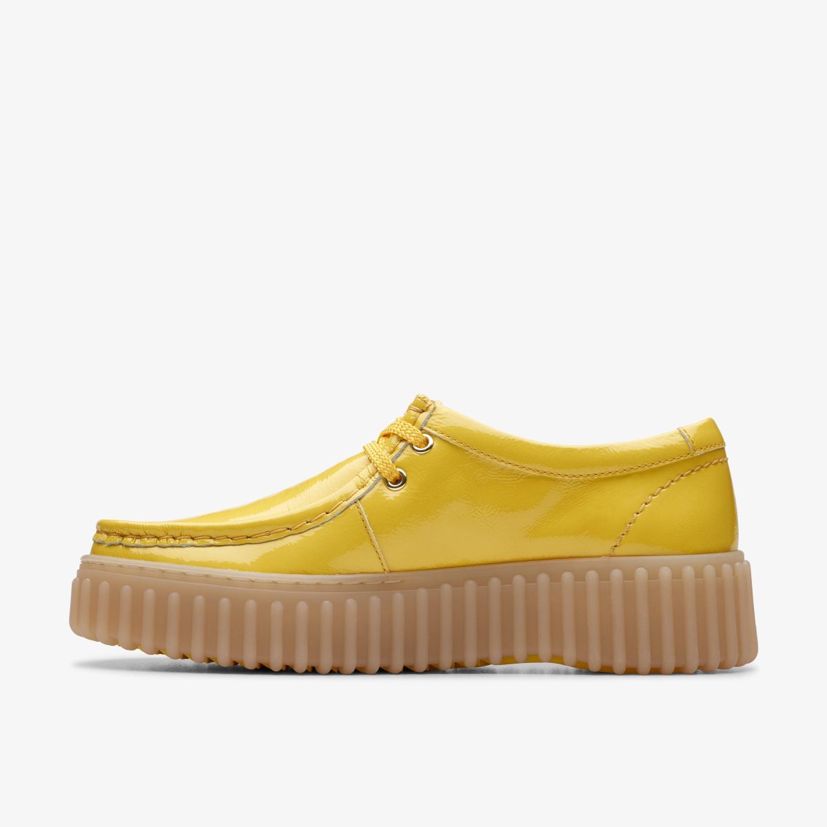 Clarks Torhill Bee Yellow Patent Kadın Platform Ayakkabı Sarı | 48921HZUN