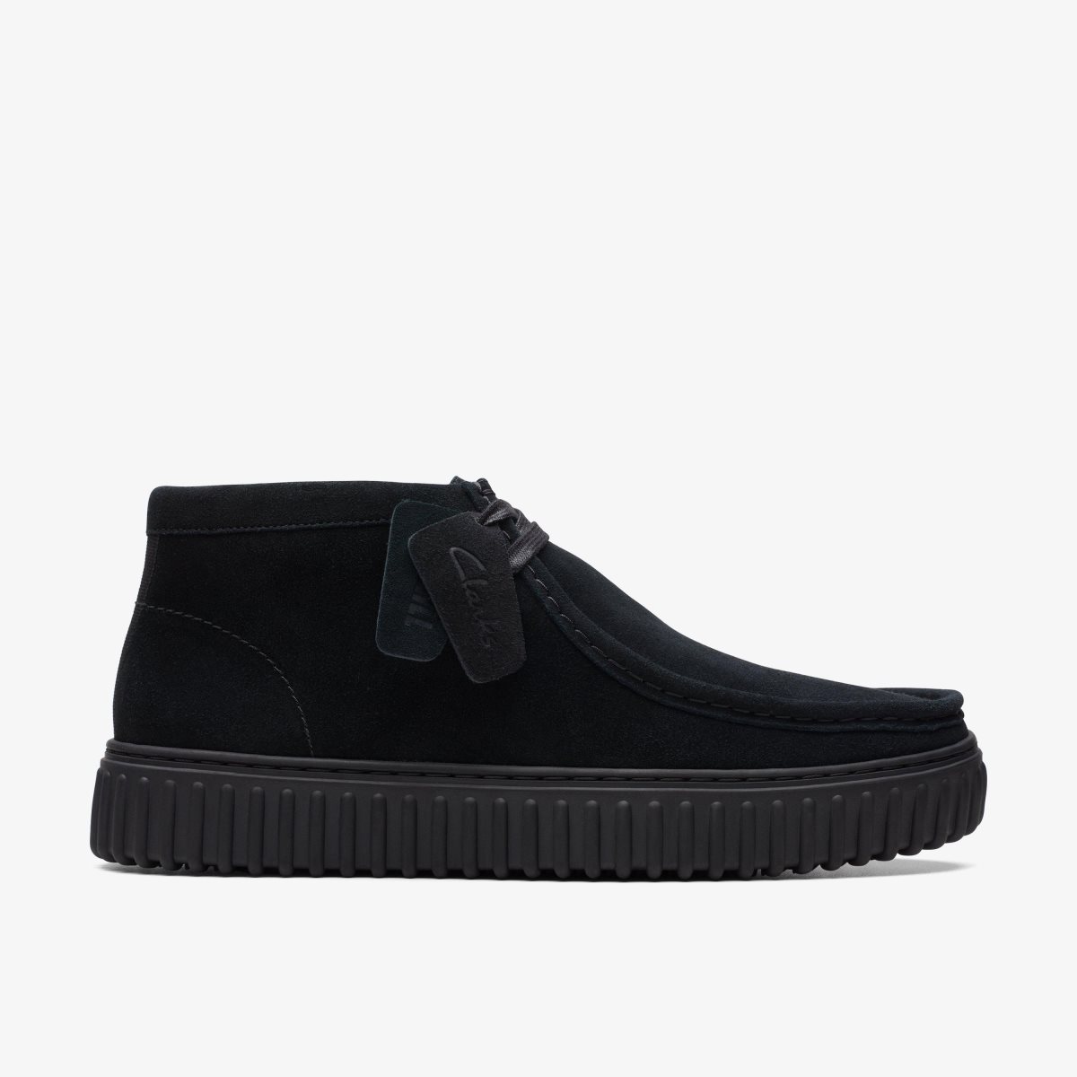 Clarks Torhill Hi Black Suede Kadın Bot Siyah | 32597ABZK