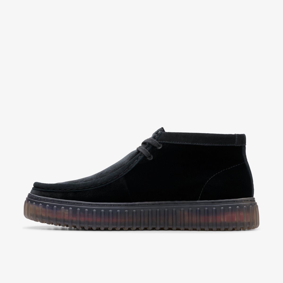 Clarks Torhill Hi Black Velvet Erkek Bot Siyah | 24360ITHS