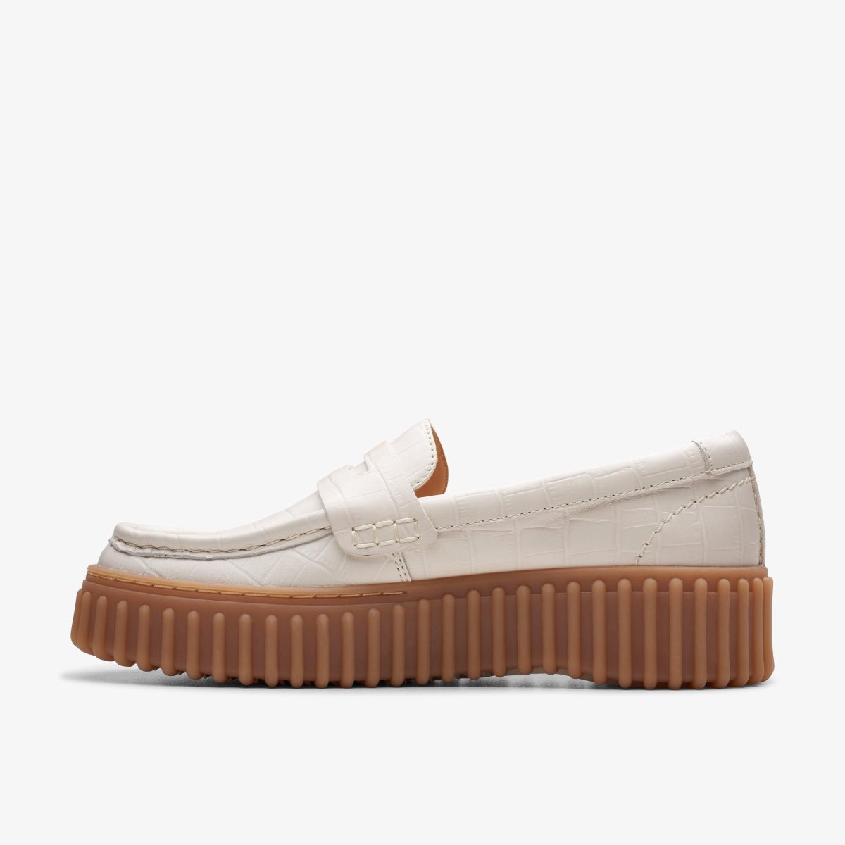 Clarks Torhill Penny Cream Interest Kadın Platform Ayakkabı Krema | 46518DLZQ