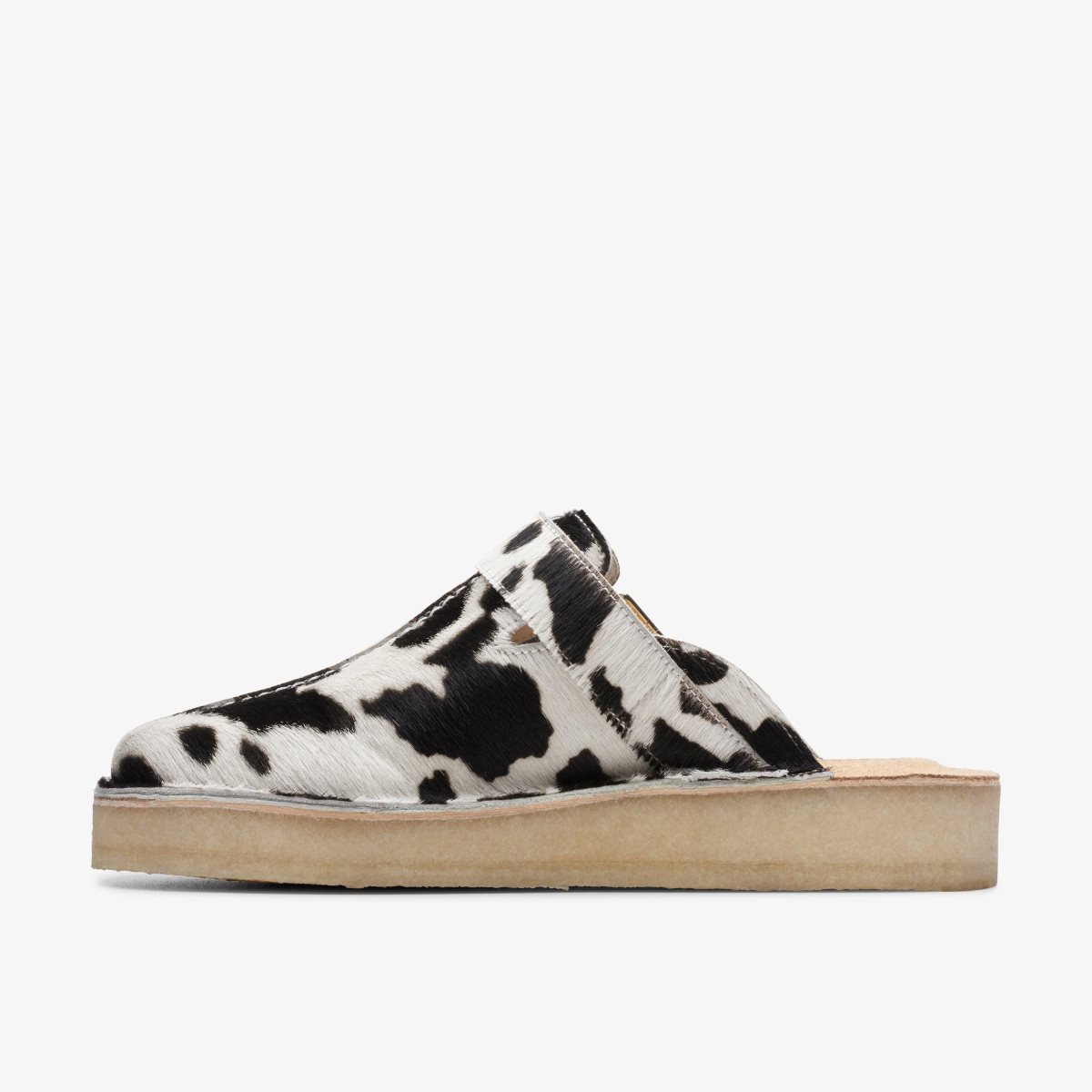 Clarks Trek Mule Cow Print HairOn Kadın Clog Terlik Baskılı | 45738IAJF