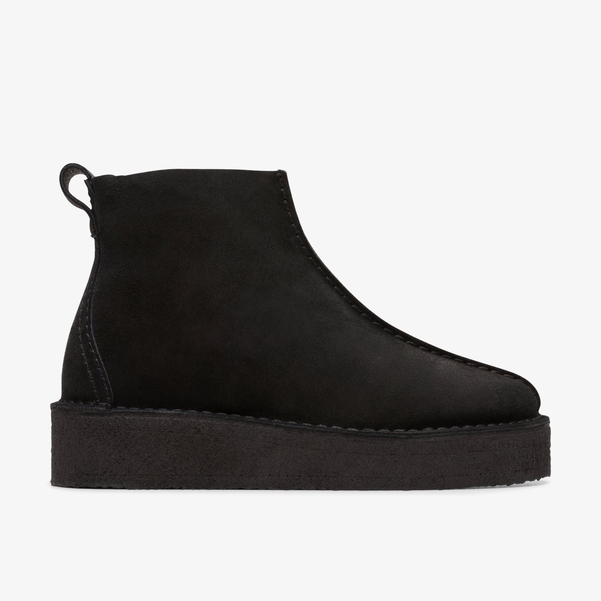 Clarks Trek Wedge Boot Black Suede Kadın Bot Siyah | 41859PEGH