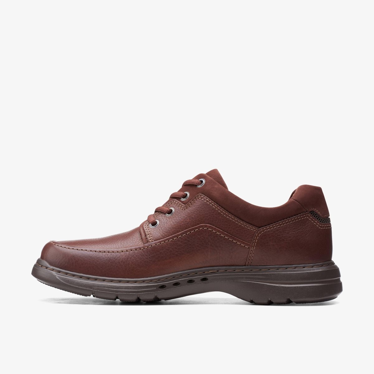 Clarks Un Brawley Lace Mahogany Leather Erkek Elbise Ayakkabısı Mahogany | 52409IYCK