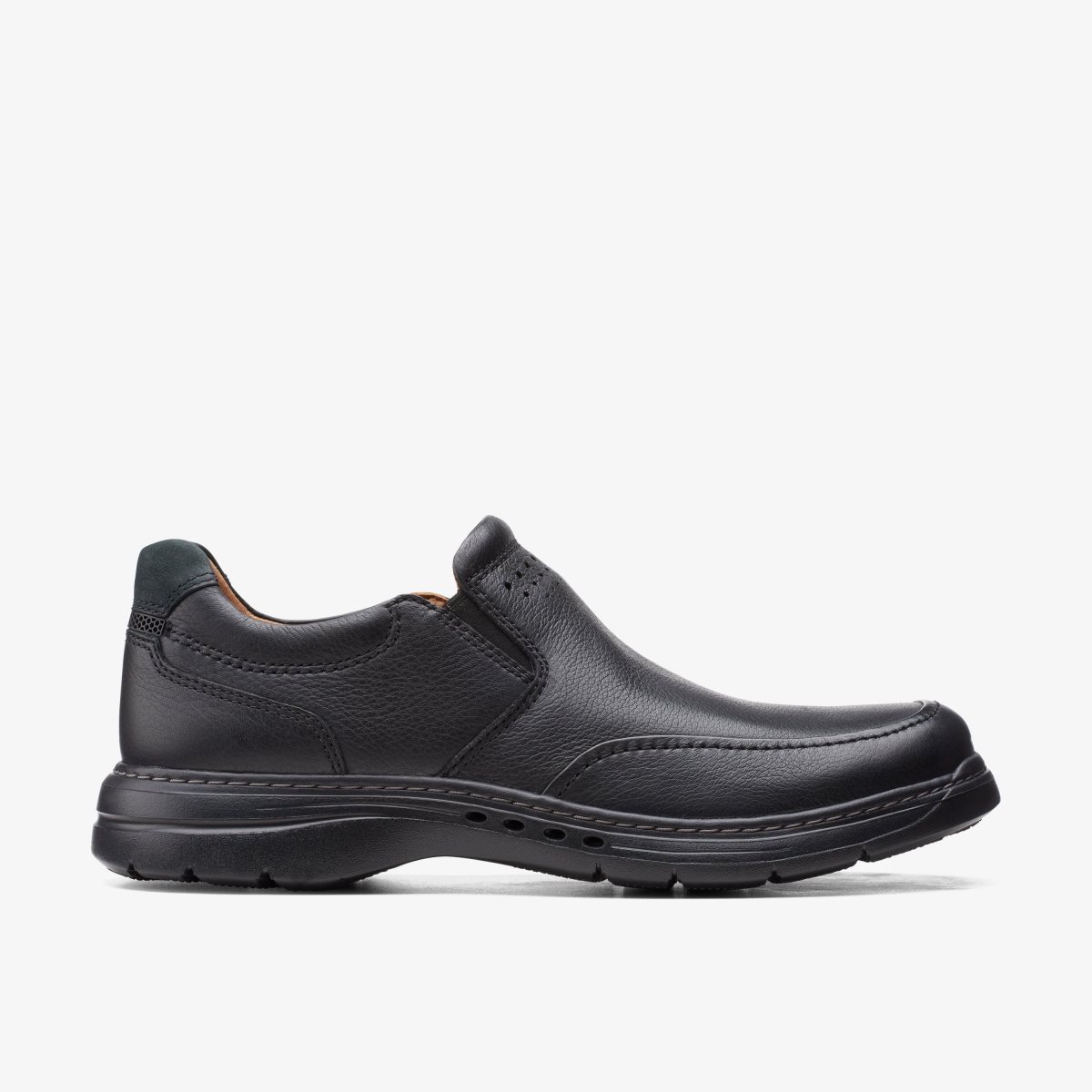 Clarks Un Brawley Step Black Leather Erkek Elbise Ayakkabısı Siyah | 50893KCRF