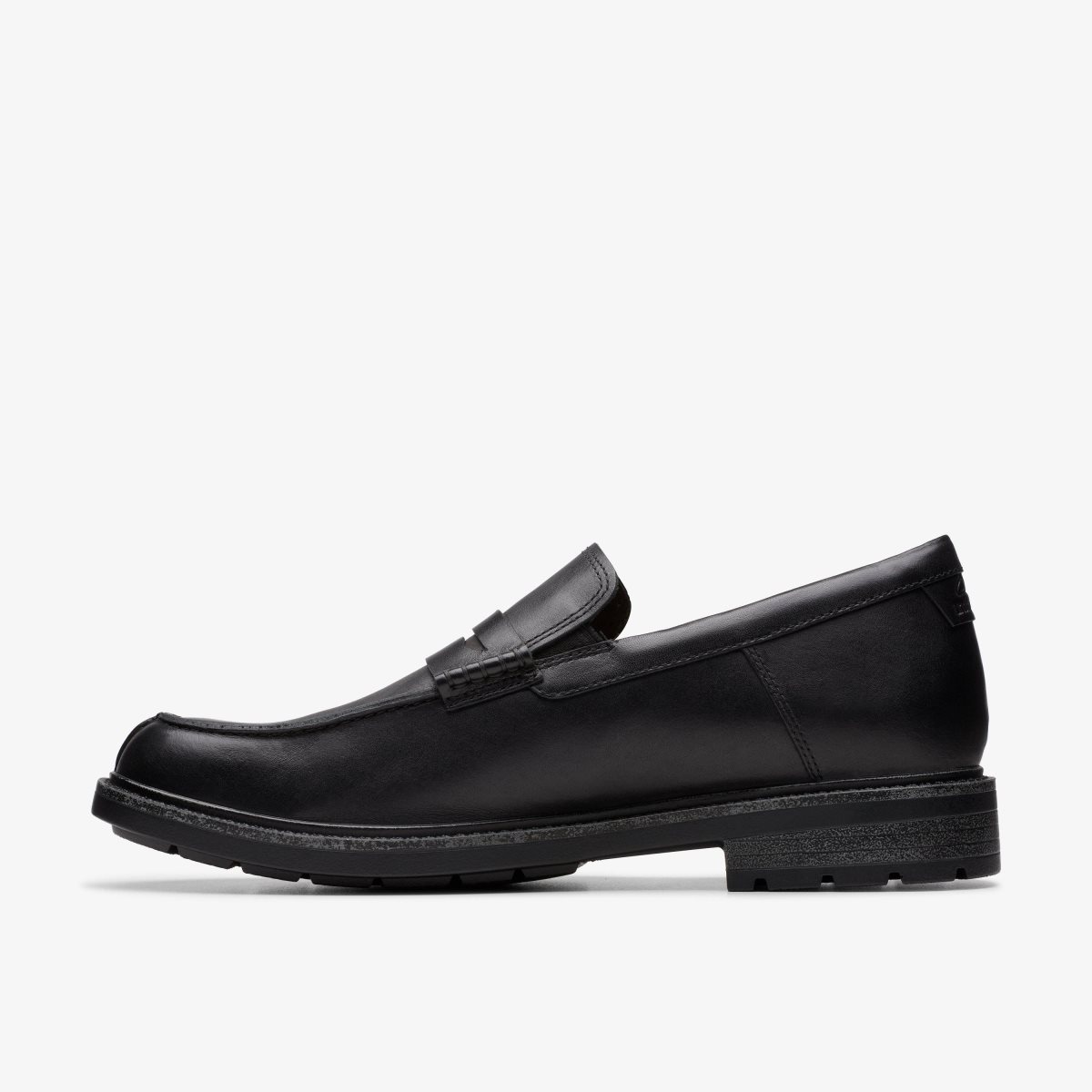 Clarks Un Shire Step Black Leather Erkek Elbise Ayakkabısı Siyah | 48390JEHQ