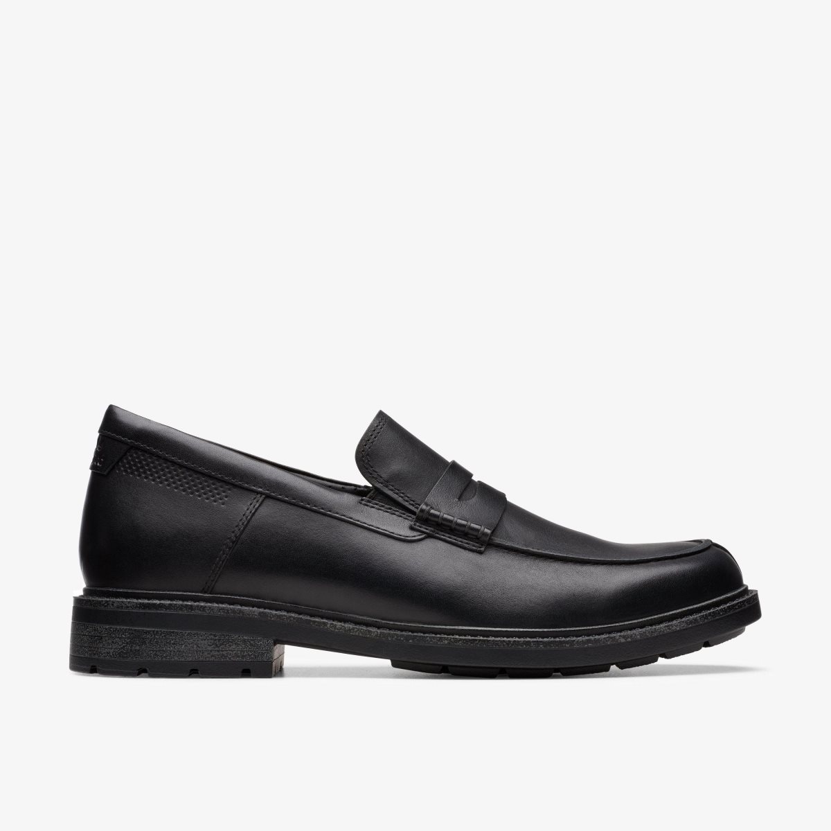 Clarks Un Shire Step Black Leather Erkek Elbise Ayakkabısı Siyah | 48390JEHQ