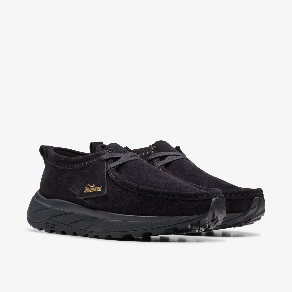 Clarks Walla Eden Lo Black Suede Erkek Wallabees Siyah | 24759XWPJ