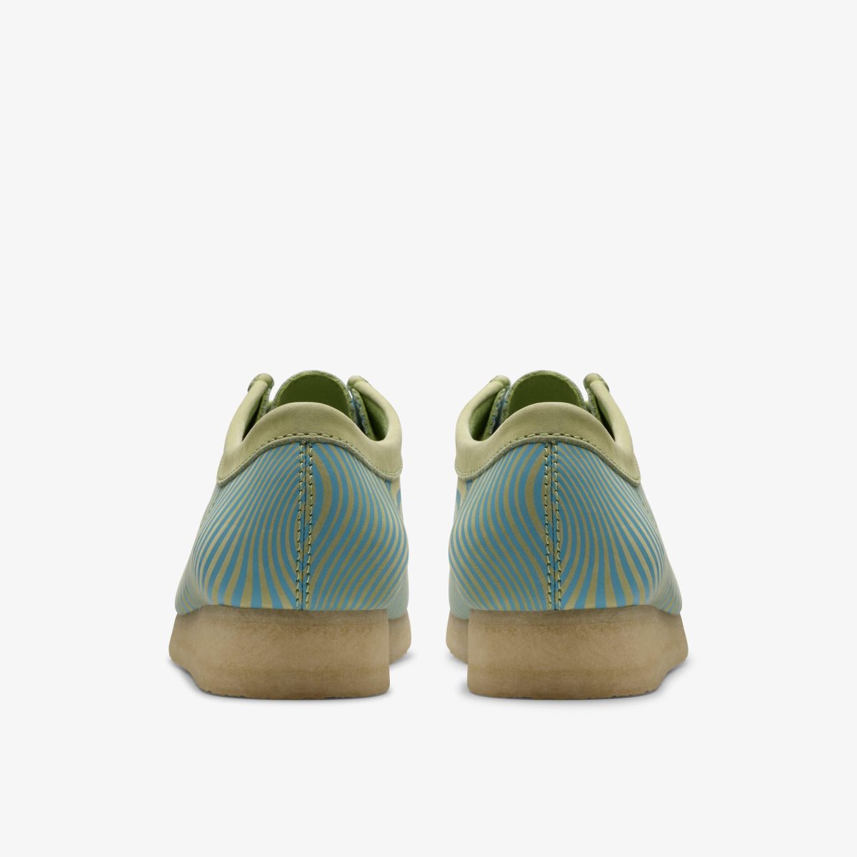 Clarks Wallabee Blue/Lime Print Erkek Wallabees Mavi Açık Yeşil | 42965DMXO