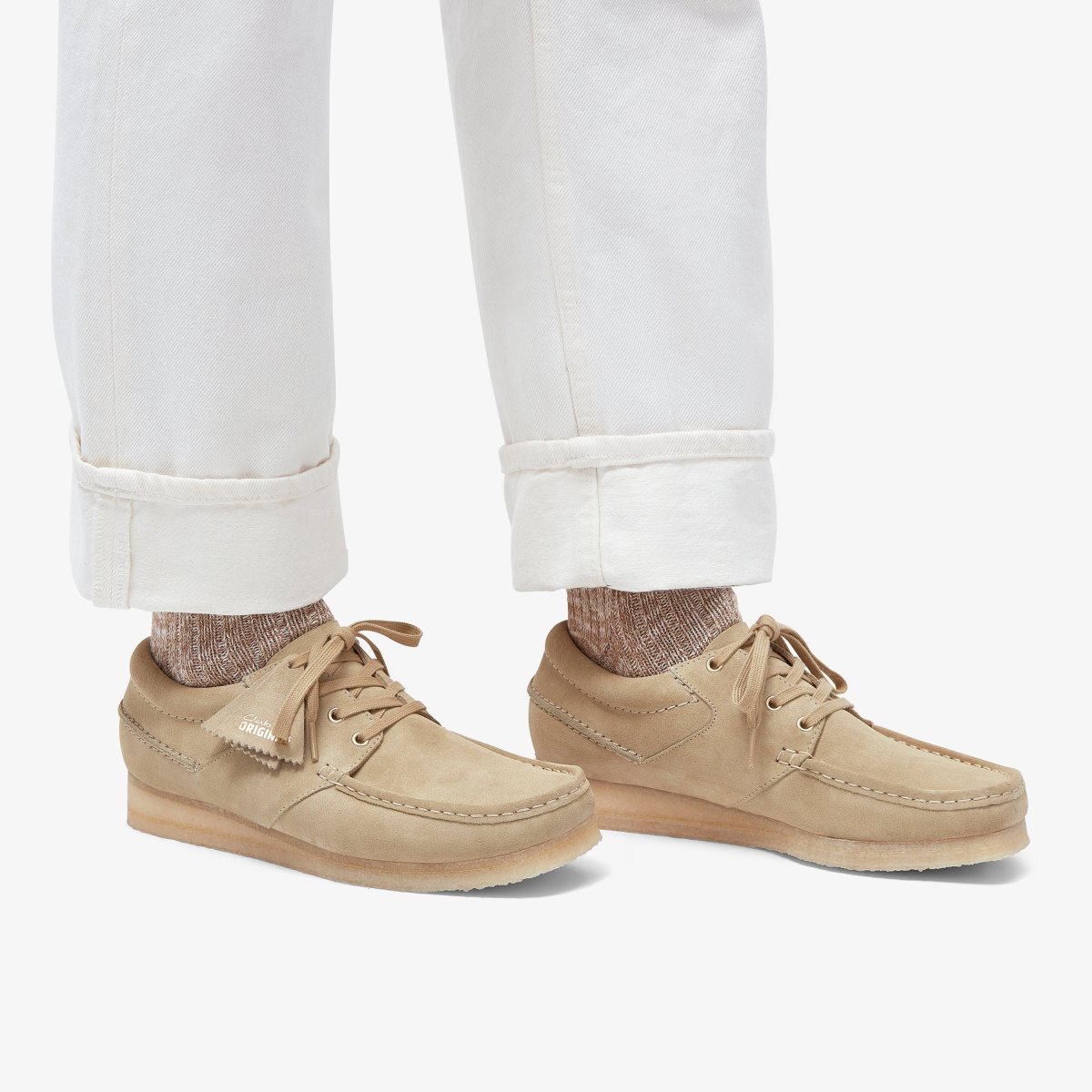 Clarks Wallabee Boat Maple Suede Erkek Wallabees Maple | 18659NGSP