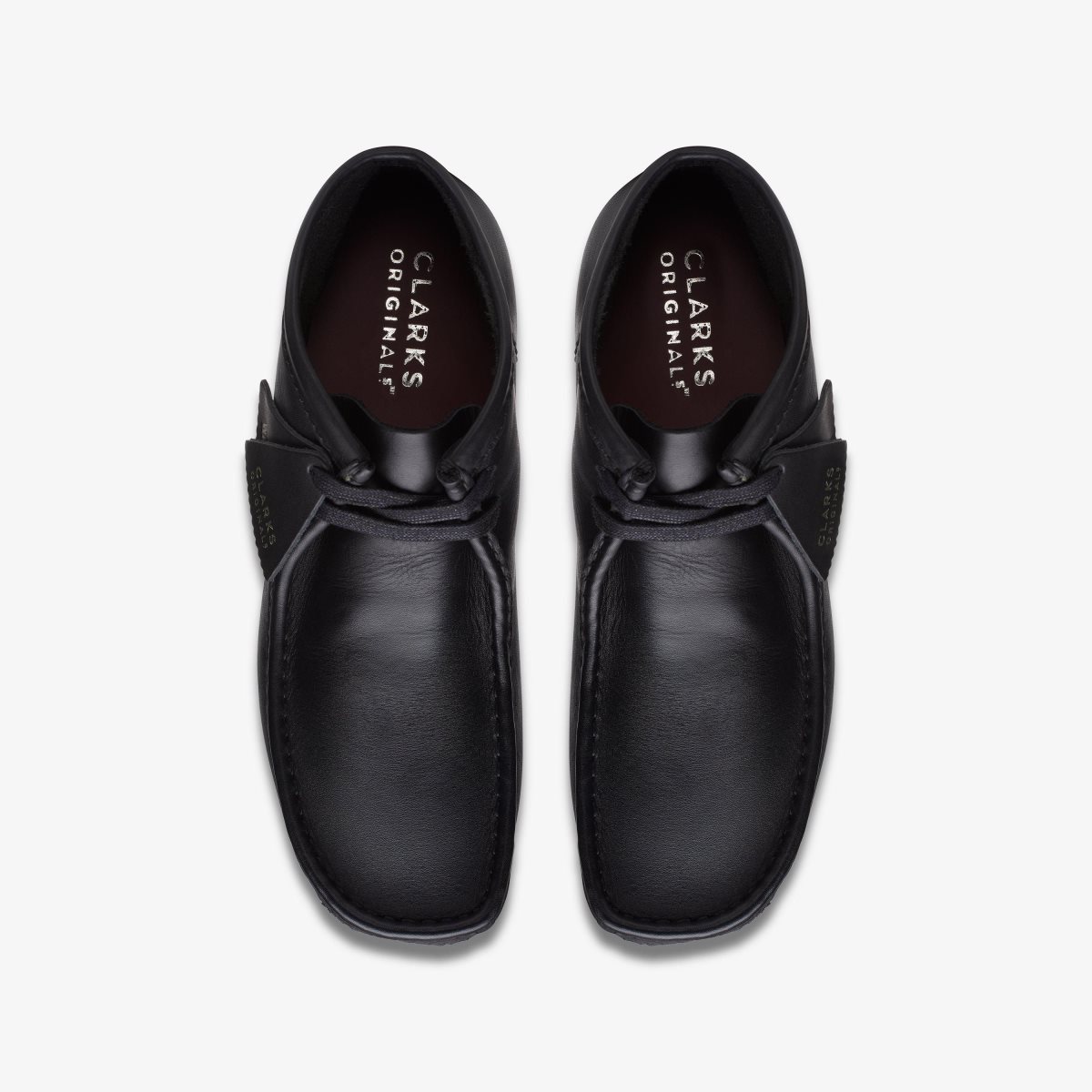 Clarks Wallabee Boot Black Leather Erkek Wallabees Siyah | 74031SIPQ