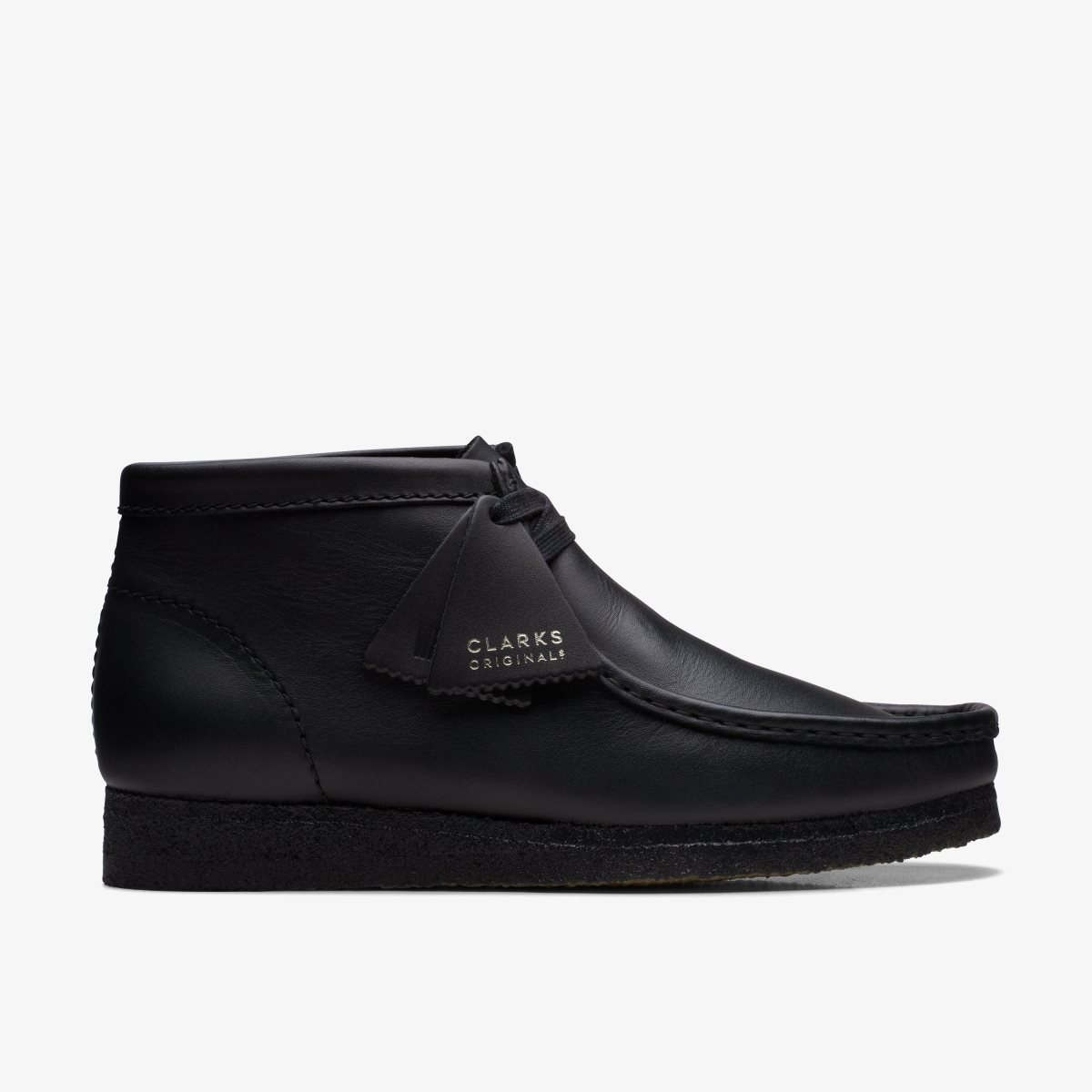 Clarks Wallabee Boot Black Leather Erkek Wallabees Siyah | 74031SIPQ