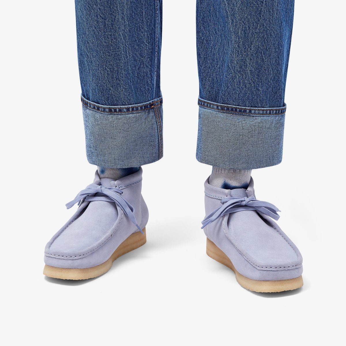 Clarks Wallabee Boot Cloud Grey Suede Erkek Wallabees Gri | 37508IXGE