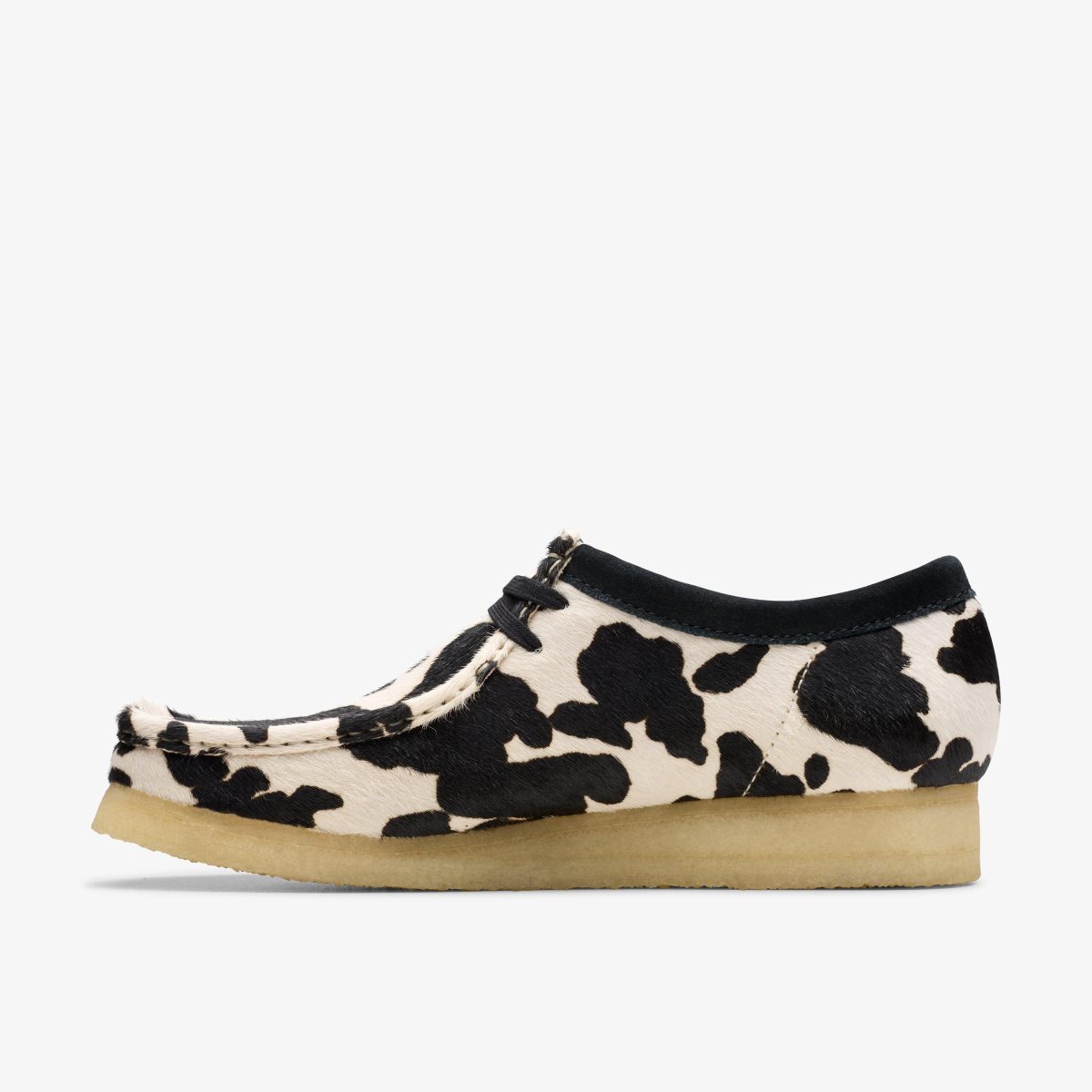 Clarks Wallabee Cow Print HairOn Erkek Wallabees Baskılı | 17462CNFY