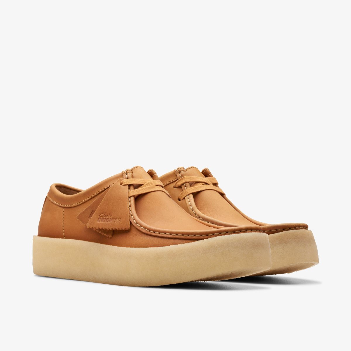 Clarks Wallabee Cup Mid Tan Leather Erkek Wallabees Kahverengi | 19450KNAO