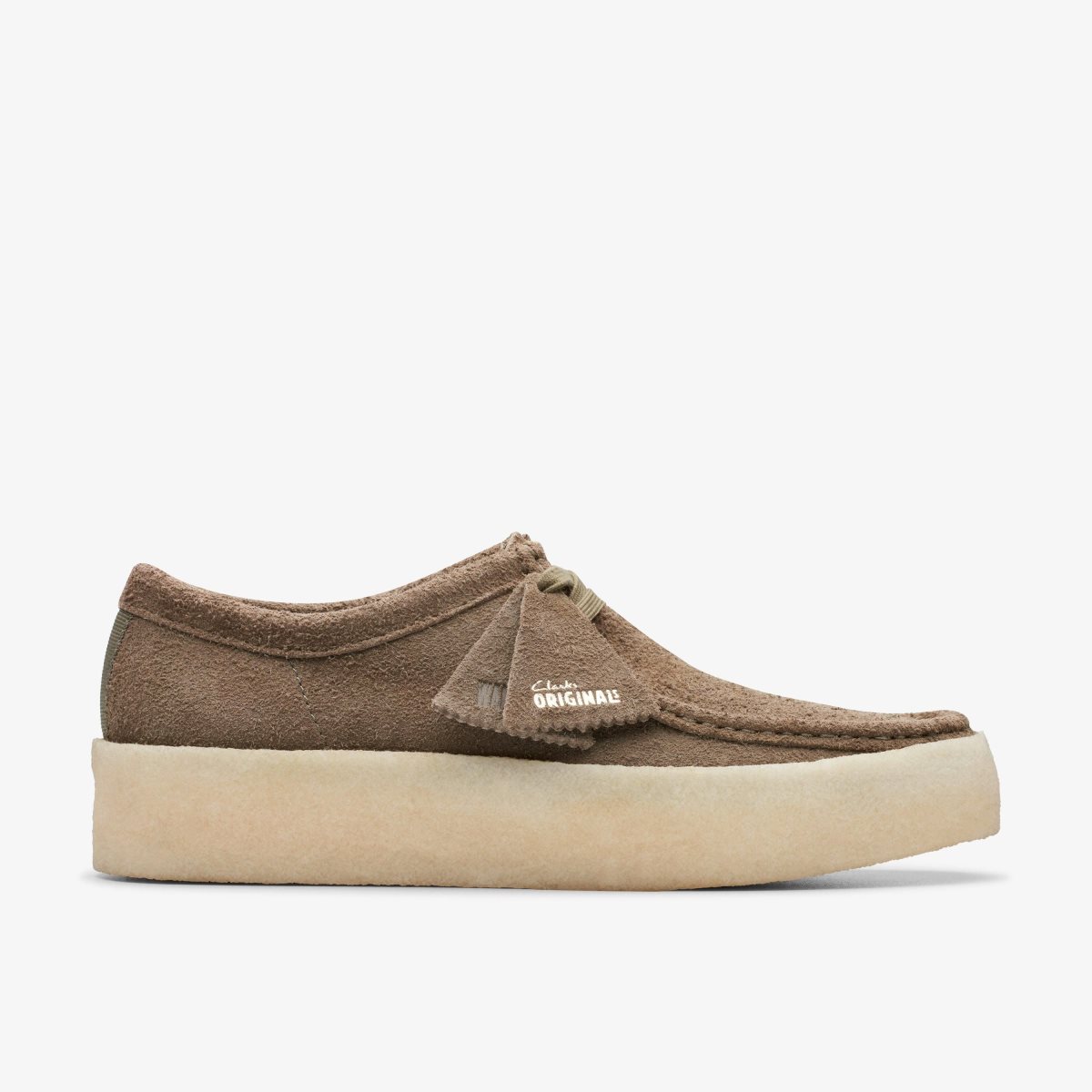 Clarks Wallabee Cup Pale Khaki Suede Erkek Wallabees Haki | 36209QZUK