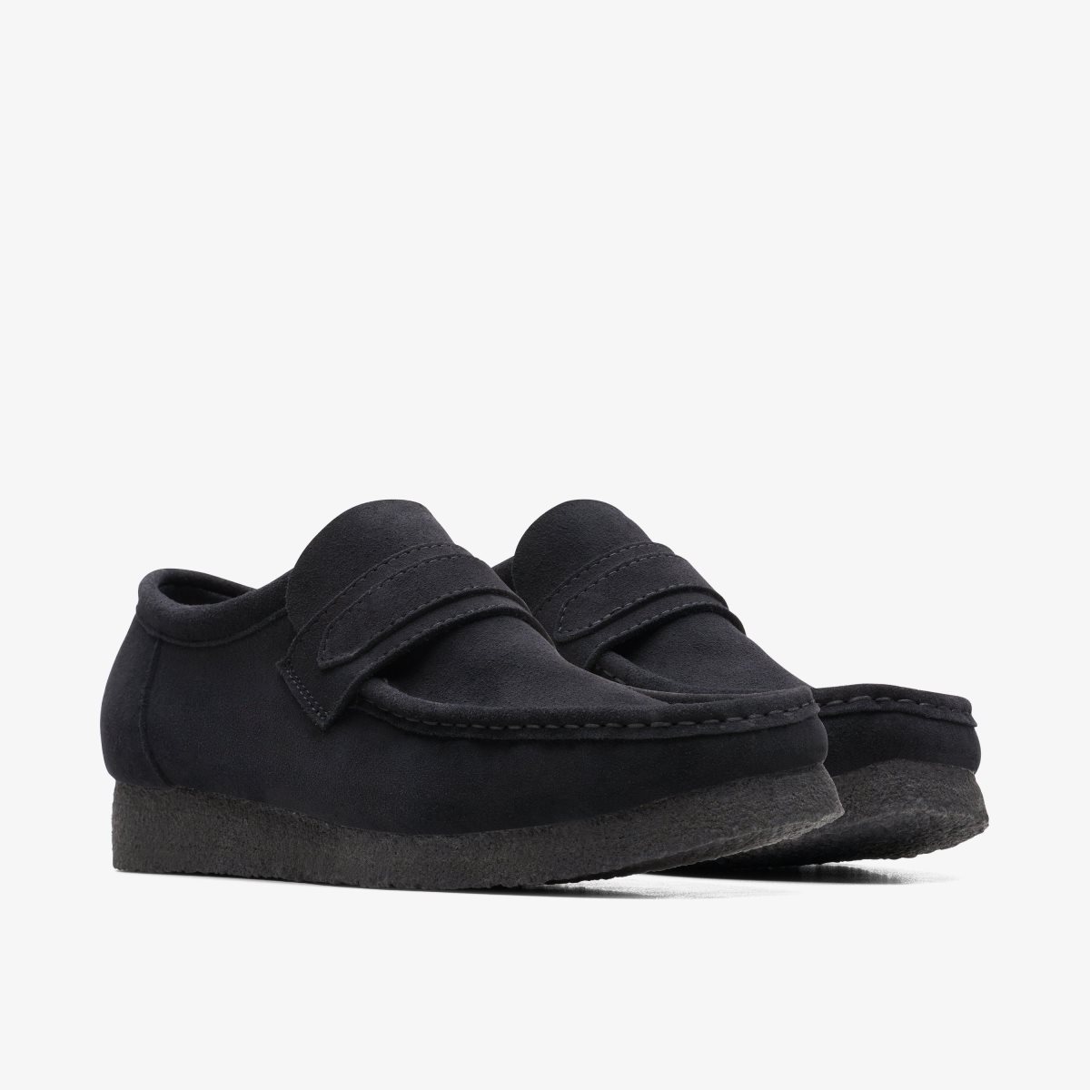 Clarks Wallabee Loafer Black Suede Erkek Wallabees Siyah | 69841ZODL