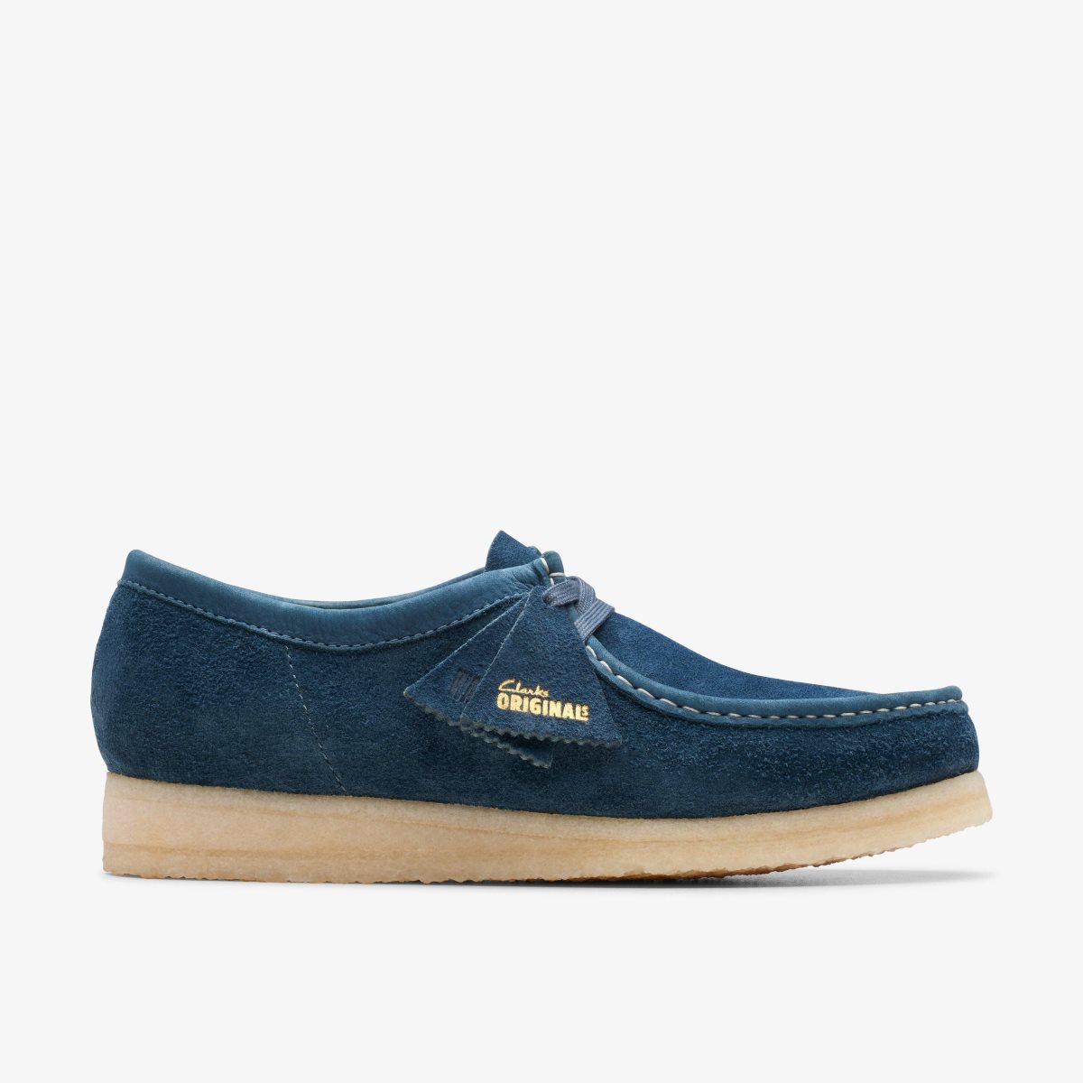 Clarks Wallabee Navy/Teal Suede Erkek Wallabees Lacivert Turkuaz | 26057QUWF