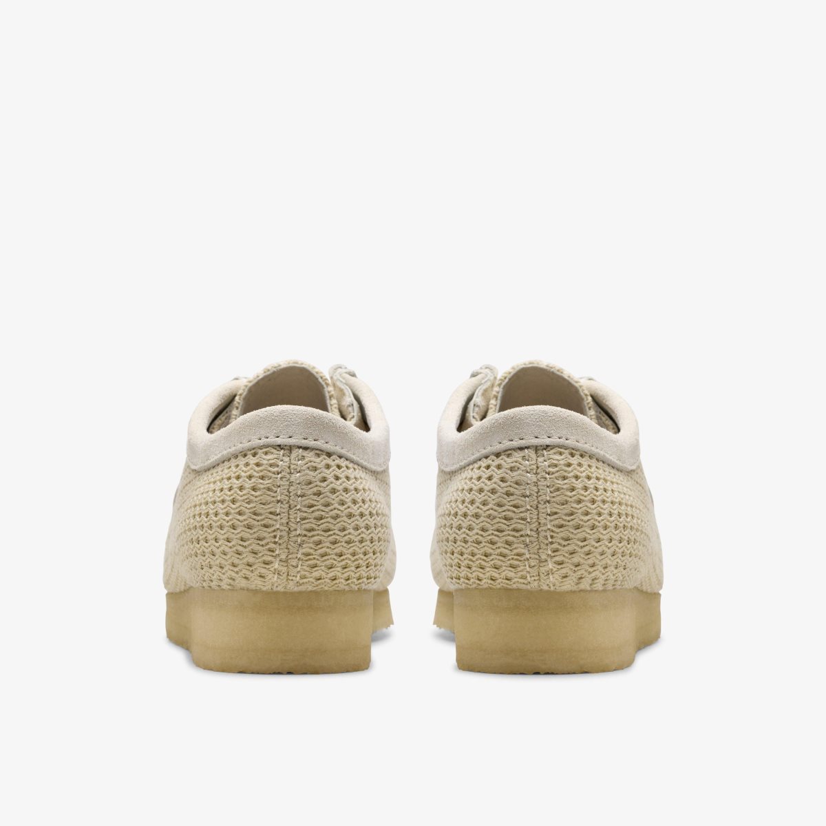 Clarks Wallabee Off White Mesh Erkek Wallabees Beyaz | 18694IOWH