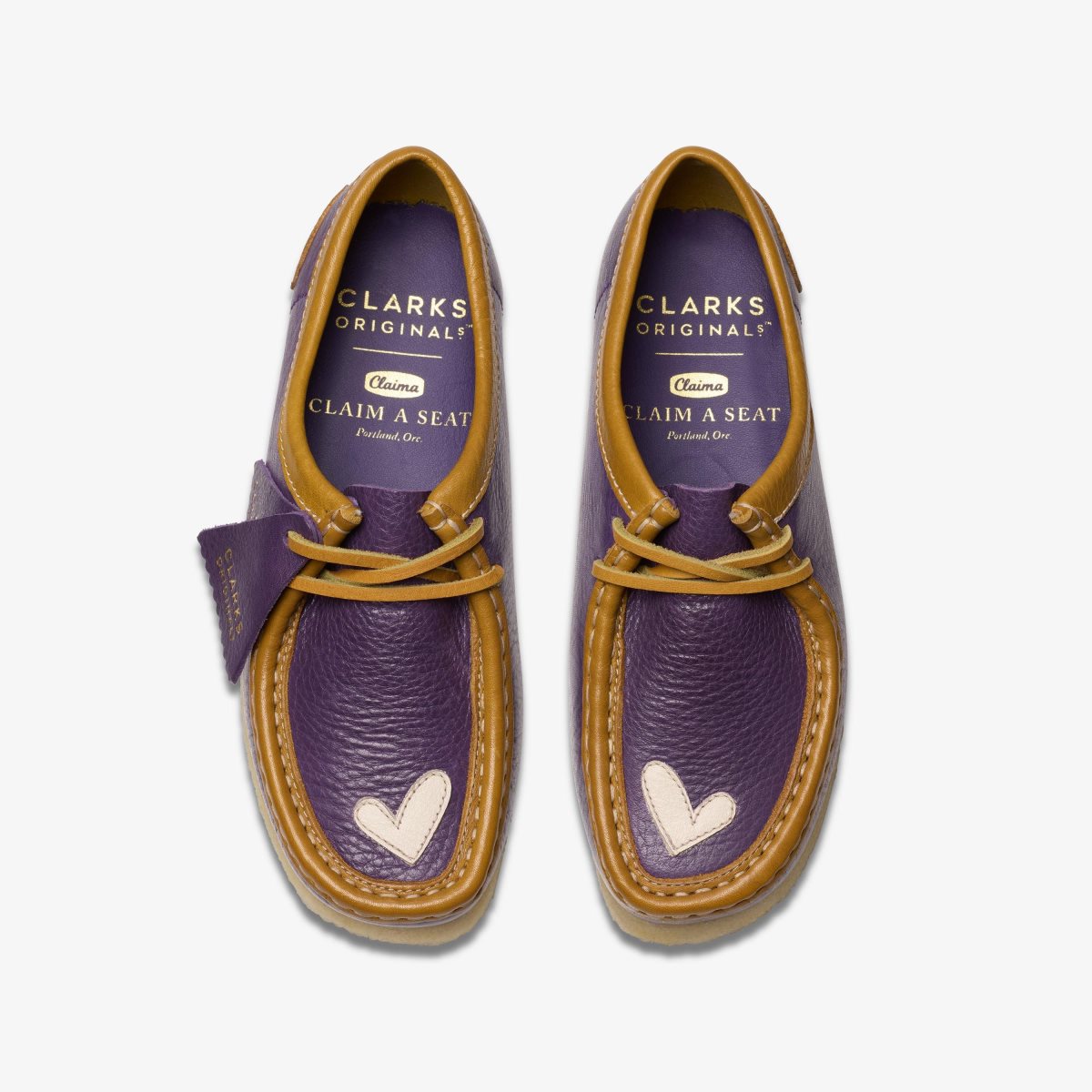 Clarks Wallabee X Claima Purple Combination Erkek Wallabees Mor | 38590TRFM