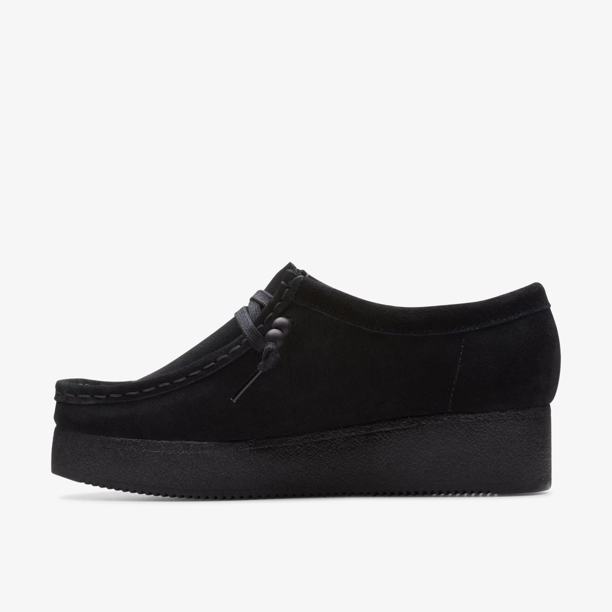 Clarks Wallacraft Bee Black Suede Kadın Platform Ayakkabı Siyah | 54187BSDM