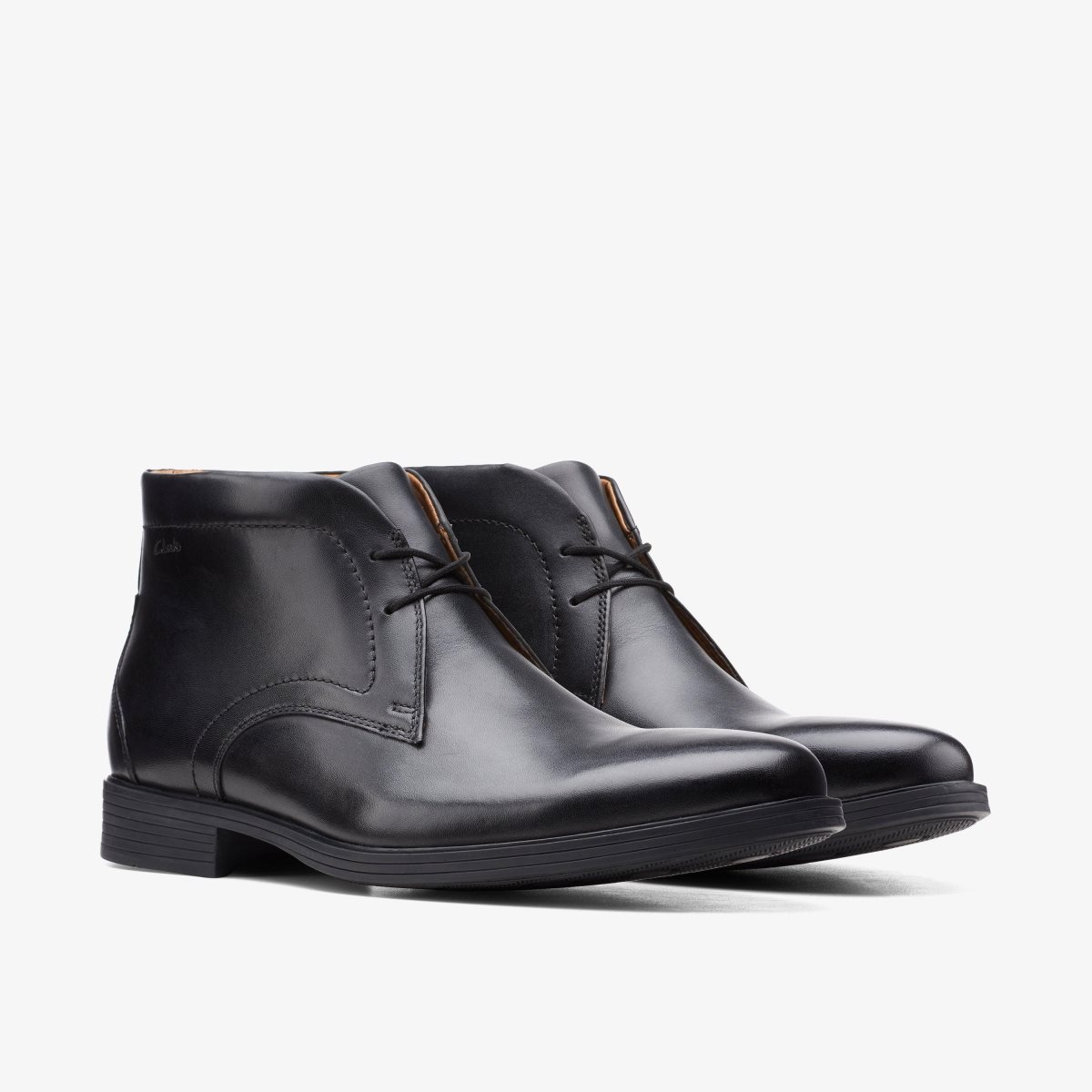 Clarks Whiddon Mid Black Erkek Elbise Ayakkabısı Siyah | 20819CVBO