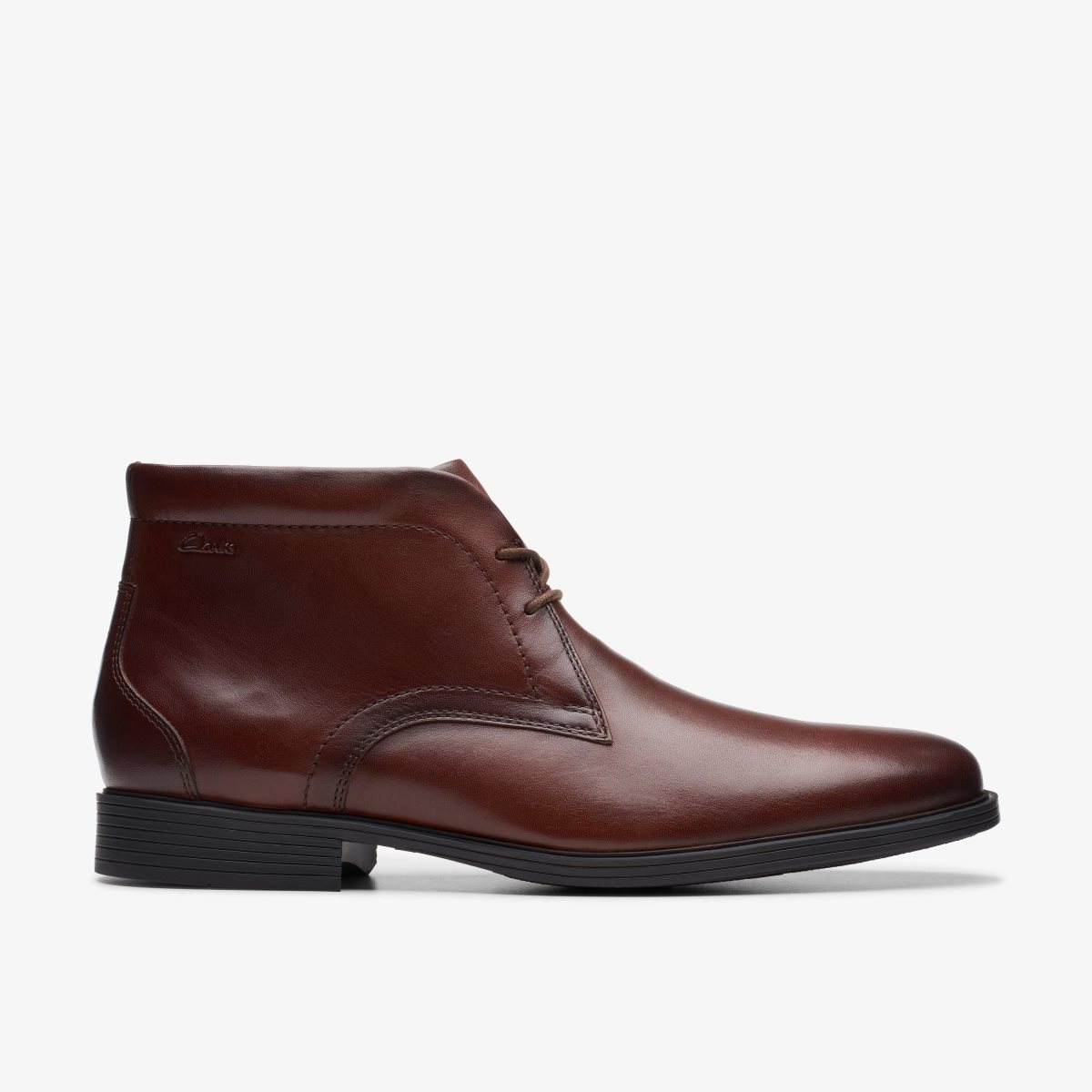 Clarks Whiddon Mid Mahogany Leather Erkek Elbise Ayakkabısı Mahogany | 98530MSVQ