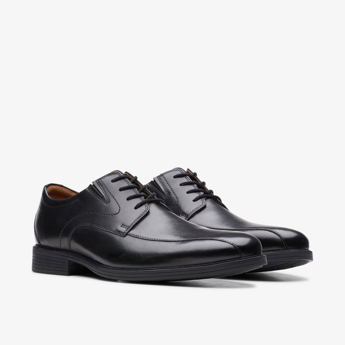 Clarks Whiddon Pace Black Leather Erkek Elbise Ayakkabısı Siyah | 25874DZMK