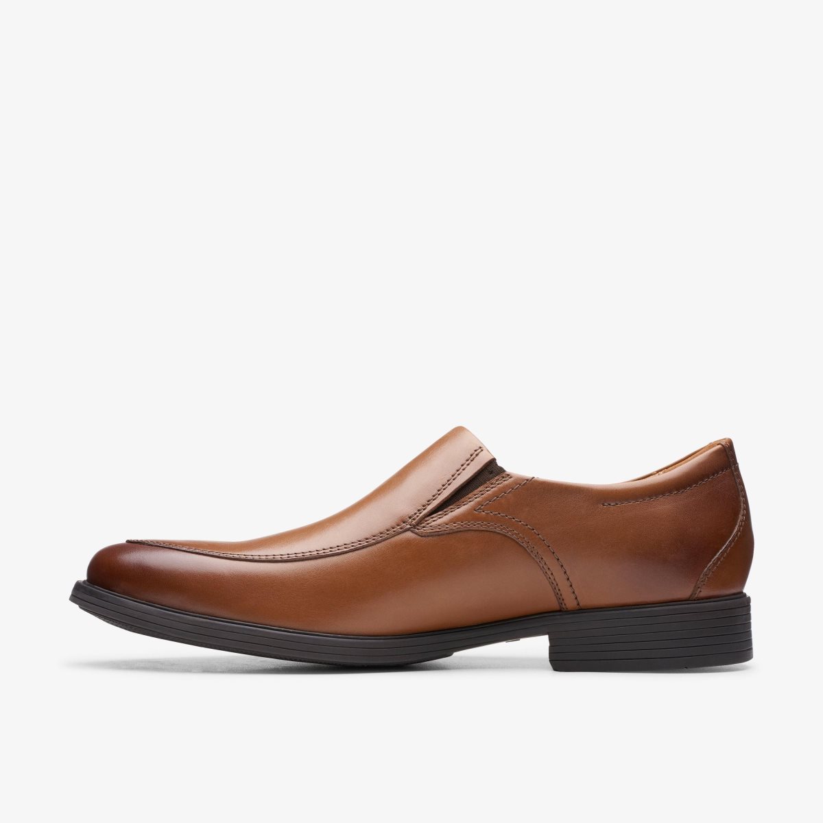 Clarks Whiddon Step Dark Tan Leather Erkek Elbise Ayakkabısı Koyu Kahverengi | 08145OEUY